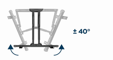 Gembird | Wall mount | WM-58ST-01 | Tilt, swivel, rotate | 32-58 " | Maximum weight (capacity) 36.4 kg | Black