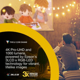 Epson | EF-72 | 1000 ANSI lumens | Oak