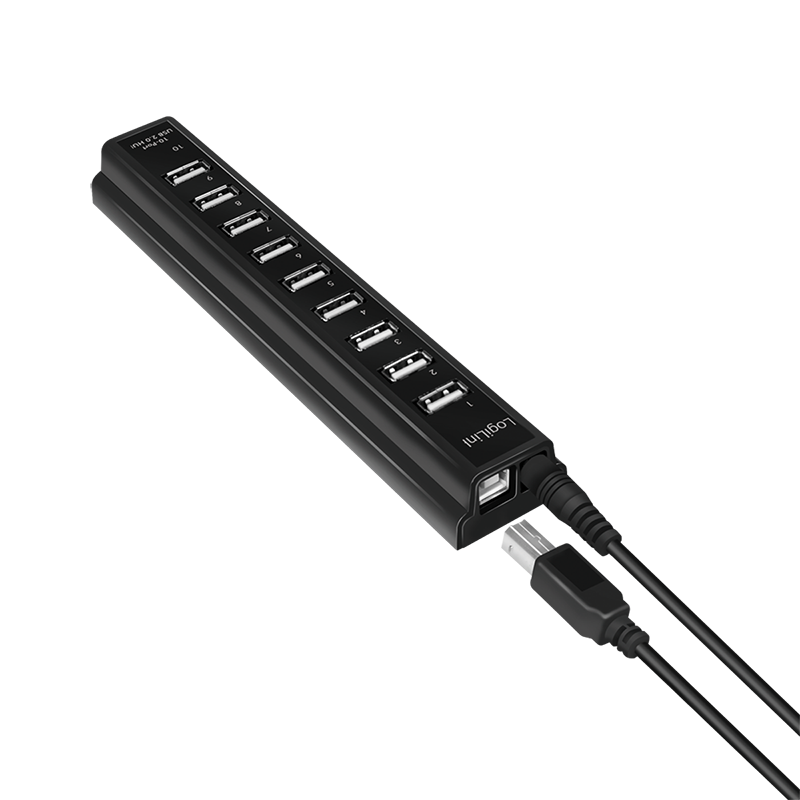 Logilink | USB 2.0 Hub-10 port whit power adapter