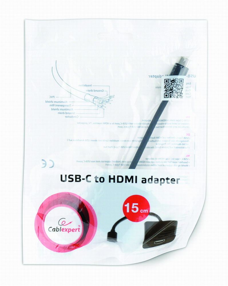 Cablexpert USB-C to HDMI adapter, Black | Cablexpert