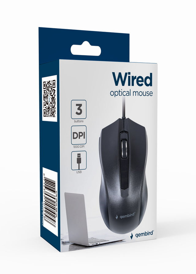 Gembird | Optical Mouse | MUS-3B-01 | Optical mouse | USB | Black