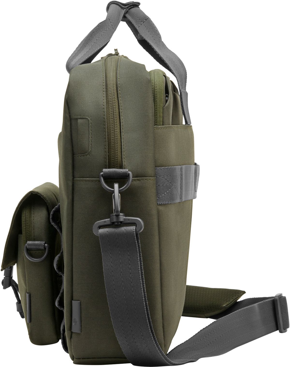 HP Modular 15.6 Top Load, 3-in-One (Pouch, Top Load, Sleeve), Water Resistant, Cable Pass-through, 22 Liter Capacity - Dark Olive Green