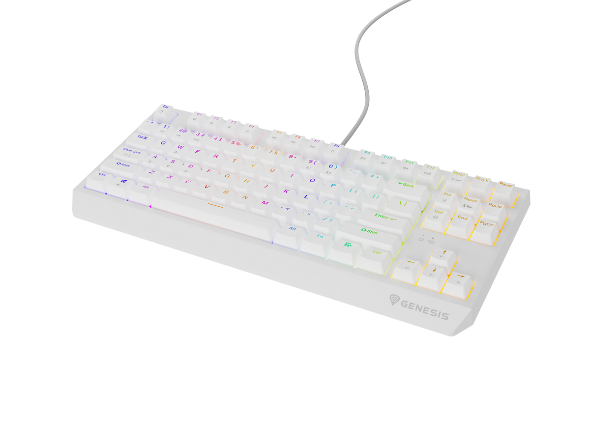 Genesis | THOR 230 | Mechanical Gaming Keyboard | Wired | US | Outemu Brown | White