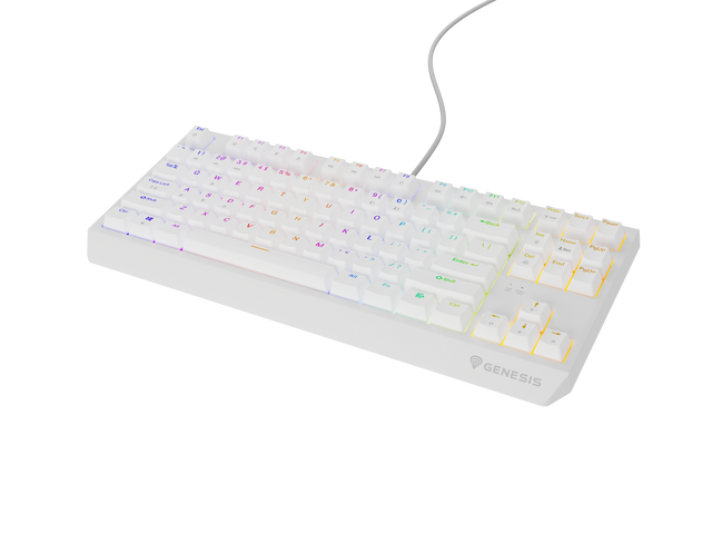 Genesis | THOR 230 | Mechanical Gaming Keyboard | Wired | US | Outemu Brown | White