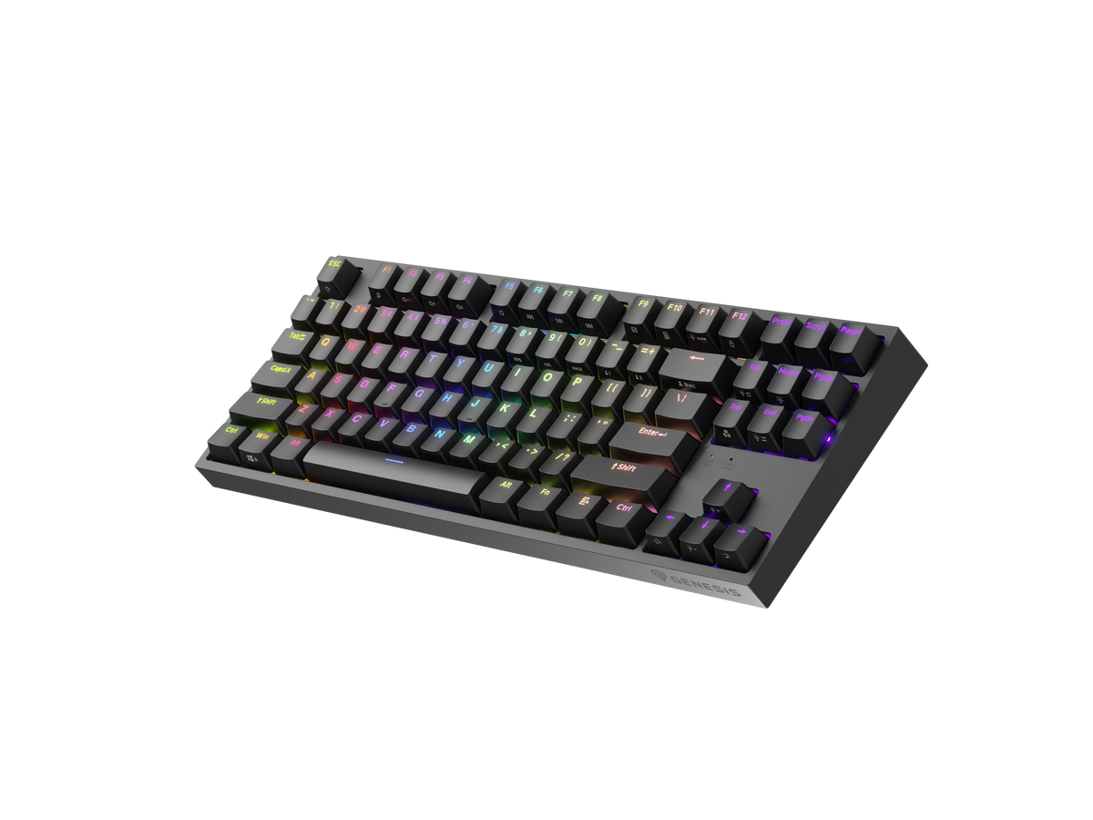 Genesis | THOR 404 TKL | Mechanical Gaming Keyboard | Wired | US | Kailh Box Brown V2 | Black | RGB