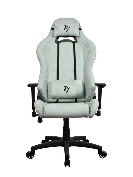 Arozzi Torretta SoftFabric | Gaming Chair | Frame material: Metal; Wheel base: Nylon; Upholstery: Soft Fabric | Pearl Green