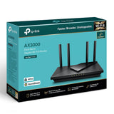 TP-LINK | Dual Band Wi-Fi 6 Router | Archer AX55 AX3000 | 802.11ac | 10/100/1000 Mbit/s | Ethernet LAN (RJ-45) ports 4 | Mesh Support Yes | MU-MiMO No | No mobile broadband | Antenna type 4x fixed