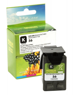 Static Control Rašalinė kasetė juoda, suderinama su HP 56 (C6656AE)