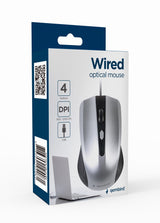 Gembird | Mouse | MUS-4B-01-BS | Standard | USB | Black/ silver