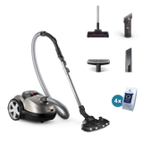 Philips Vacuum cleaner | XD8152/12 | Bagged | Power 900 W | Dust capacity 4 L | Pearl Metal