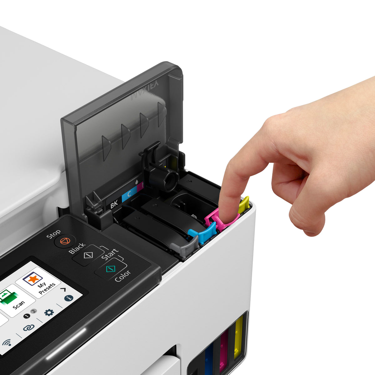 Canon MAXIFY GX1050 Spausdintuvas rašalinis spalvotas MFP A4 15 ipm Wi-Fi Ethernet LAN USB
