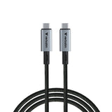 Verbatim 31847 Sync &amp; Charge Kabelis USB-C į USB-C 240W 40Gbps 120cm, Pilka/Juoda