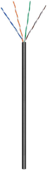 Goobay Outdoor Network Cable | CAT 5e U/UTP | AWG 26/7 | Cable length: 100 m | Black
