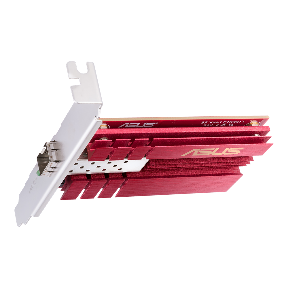 Asus | XG-C100F 10G PCIe Network Adapter; SFP+ port for Optical Fiber Transmission and DAC cable | 10/100/1000/10000 Mbit/s