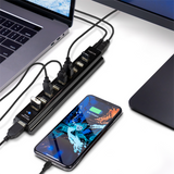Logilink | USB 2.0 Hub-10 port whit power adapter