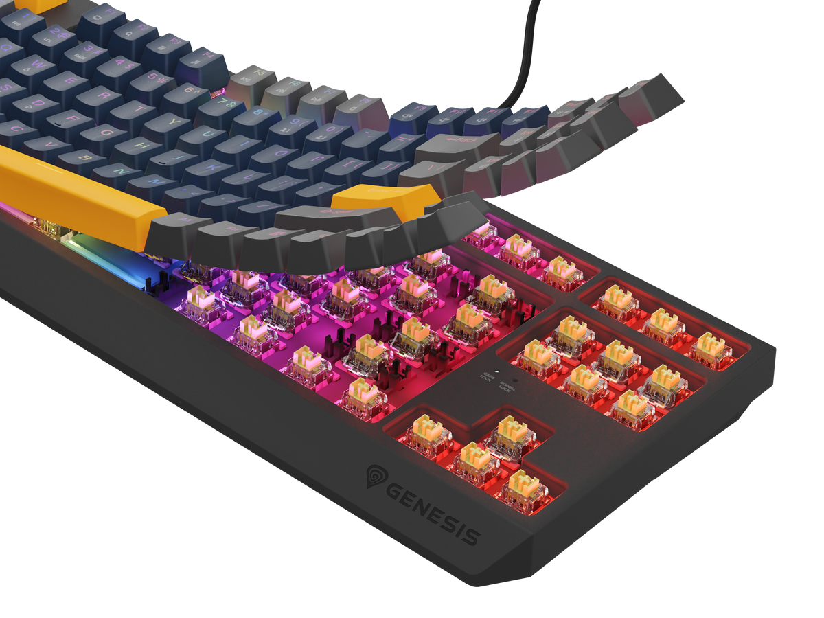 Genesis | THOR 230 | Mechanical Gaming Keyboard | Wired | US | Outemu Panda | Naval Blue Positive