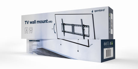 Gembird | Wall mount | WM-90T-01 | Tilt | 43-90 " | Maximum weight (capacity) 70 kg | Black
