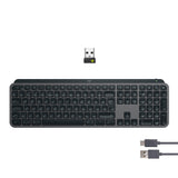 Logitech MX Keys S Belaidė klaviatūra, RF Wireless+Bluetooth, Illuminated, US Int, Graphite