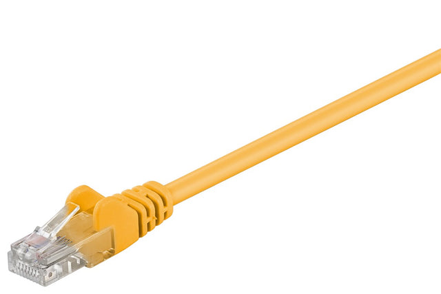 Goobay | CAT 5e patch cable, U/UTP | 95556 | Yellow RJ45 male (8P8C) | RJ45 male (8P8C)