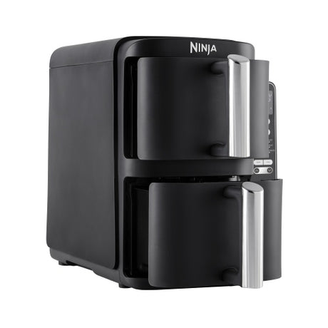 NINJA Double Stack Vertical Air Fryer with 2 Stacking Drawers | SL300EU | Power 2470 W | Capacity 7.6 L | Black