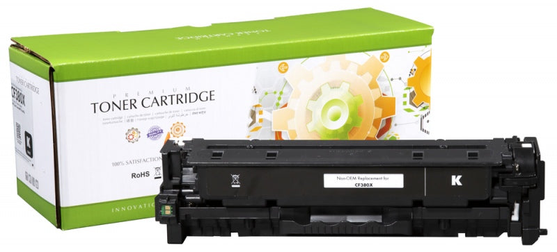 Static Control Lazerinė kasetė juoda, suderinama su HP 312X (CF380X)