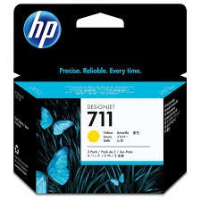 HP 711 (CZ132A) Rašalinė kasetė, Geltona