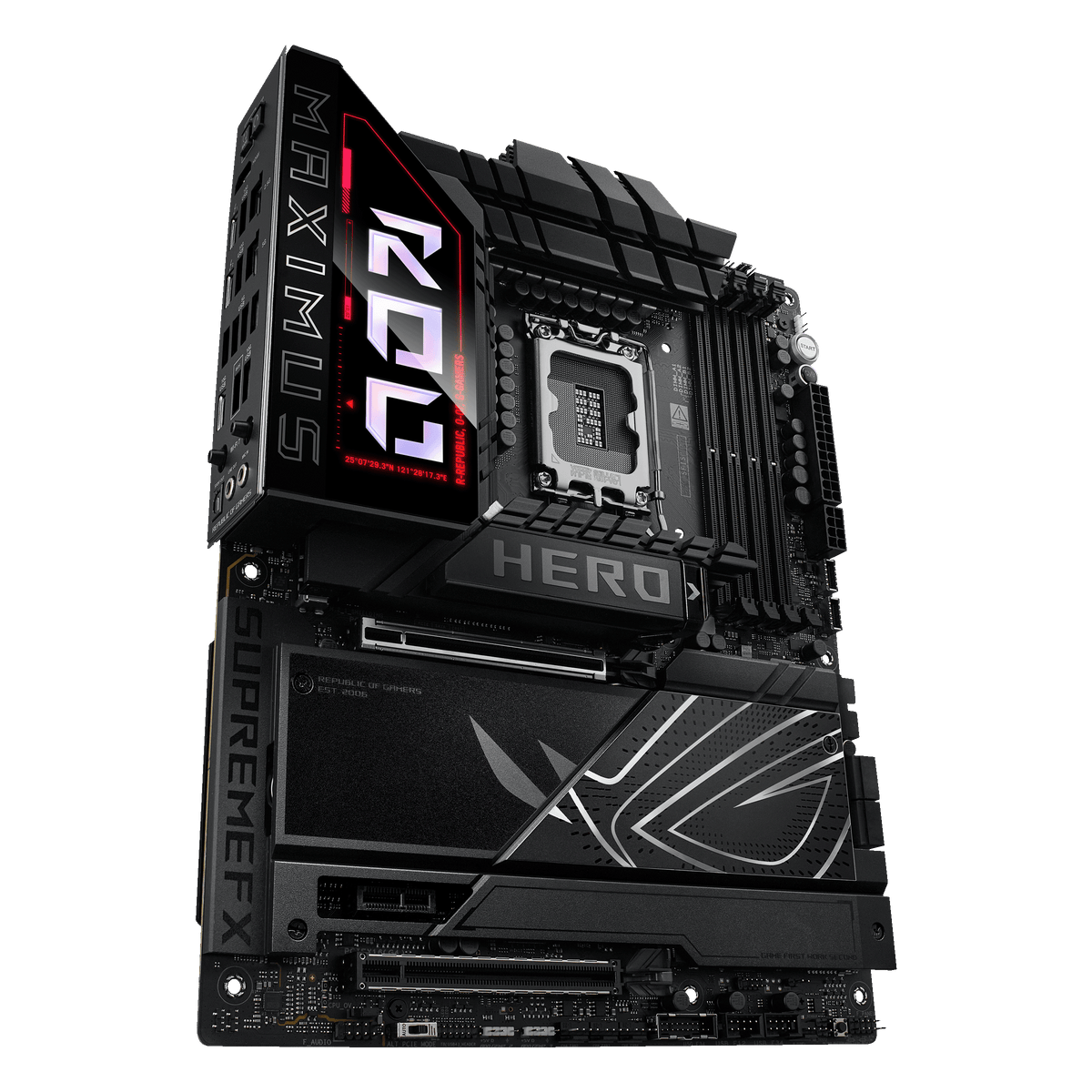 Asus ROG MAXIMUS Z890 HERO | Processor family Intel | Processor socket LGA1851 | DDR5 | Supported hard disk drive interfaces M.2, SATA | Number of SATA connectors 4