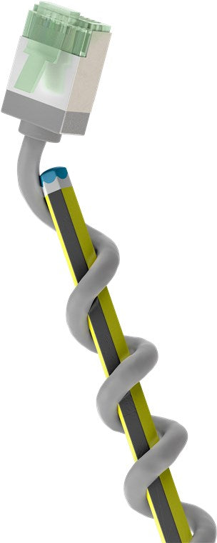 Goobay 74343 Ultra-Flexible CAT 8.1 Patch Cable, Slim, U/FTP, 0.15 m, Grey | Goobay
