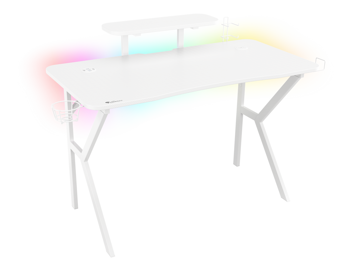 Genesis | Gaming Desk | Holm 320 RGB | White