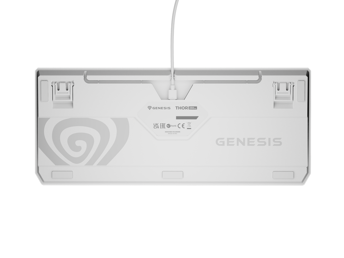 Genesis | THOR 230 | Mechanical Gaming Keyboard | Wired | US | Outemu Brown | White