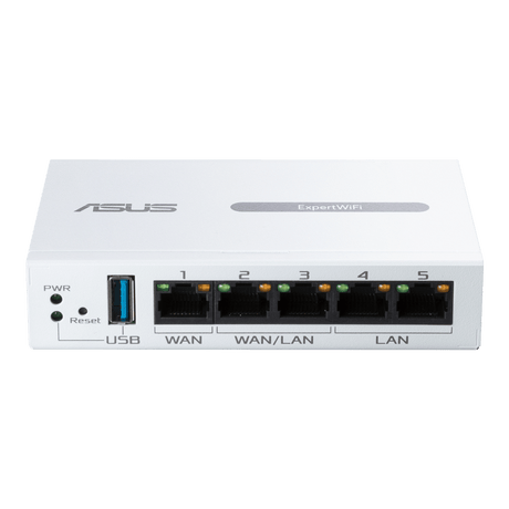 Asus | Gigabit VPN wired router | ExpertWiFi EBG15 | 10/100/1000 Mbit/s | Ethernet LAN (RJ-45) ports 3 | Mesh Support Yes | MU-MiMO Yes | Antenna type Internal | 1