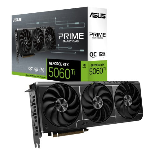 Asus PRIME GeForce RTX 5060 Ti 16GB GDDR7 OC Edition | NVIDIA | 16 GB | GeForce RTX 5060 Ti | GDDR7 | HDMI ports quantity 1 | PCI Express 5.0
