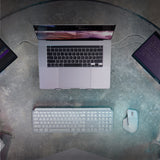 Logitech MX Keys S Belaidė klaviatūra, RF Wireless+Bluetooth, Illuminated, US Int, Graphite