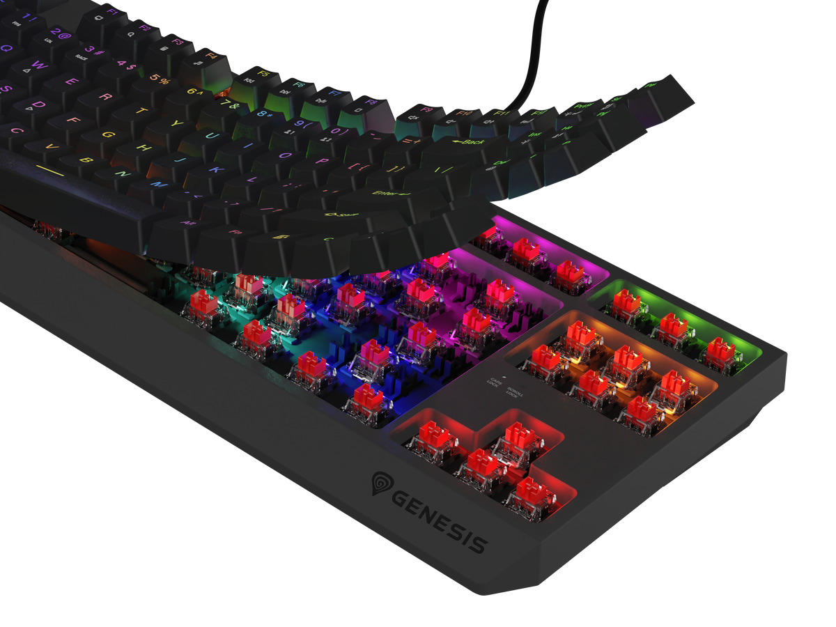 Genesis THOR 230 | Mechanical Gaming Keyboard | Wired | US | Outemu Red | Black