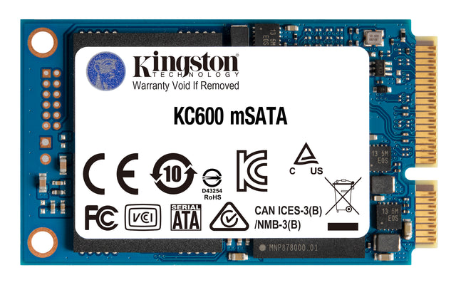 Kingston | KC600 | 512 GB | Solid-state drive interface mSATA | Read speed 550 MB/s | Write speed 520 MB/s