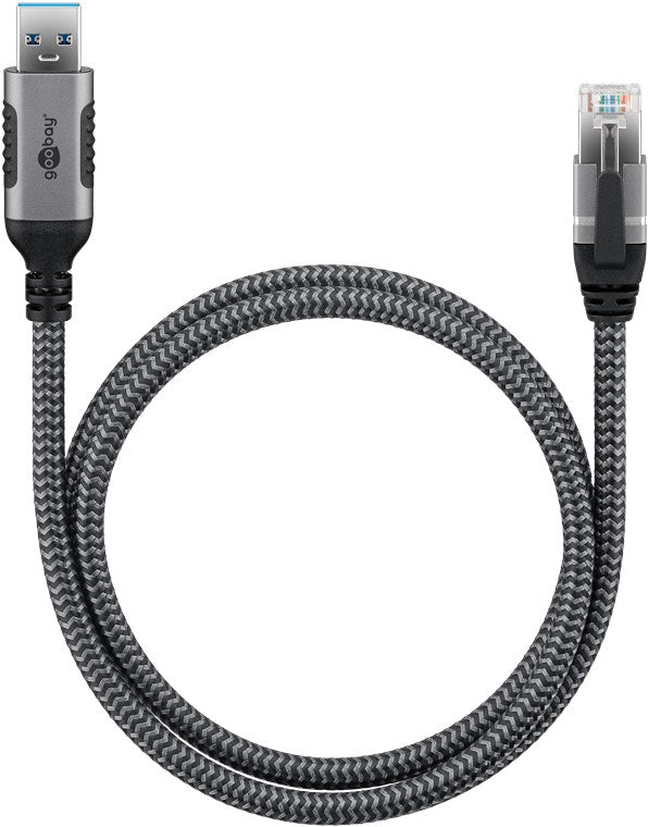 Goobay | USB-A 3.0 to RJ45 Ethernet Cable, 1 m | 70299