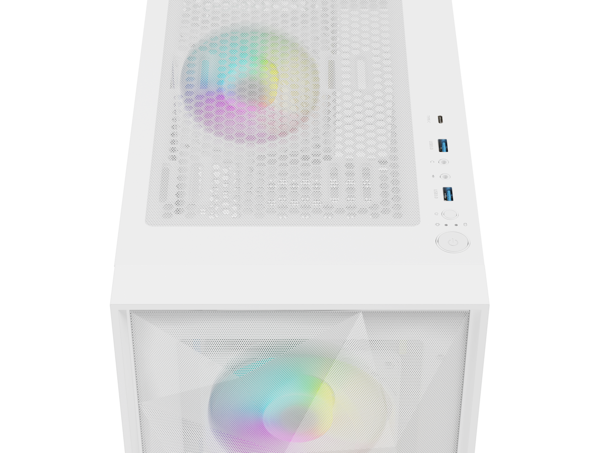 Genesis Gaming PC Case | Diaxid 605 ARGB | Midi Tower | White