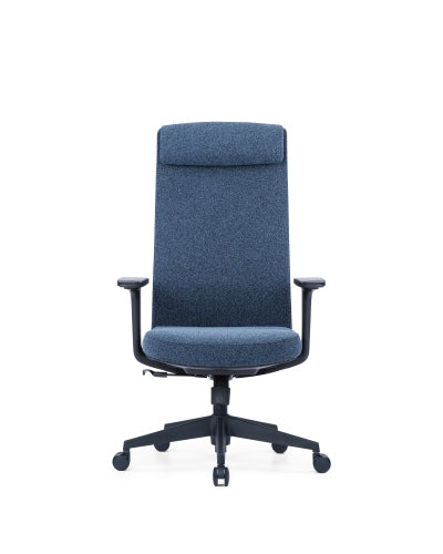 Up Up Ankara ergonominė biuro kėdė Juoda, Mėlynos spalvos audinys