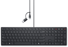Dell | Collaboration Keyboard | KB525C | Keyboard | Wired | US (QWERTY) | Black