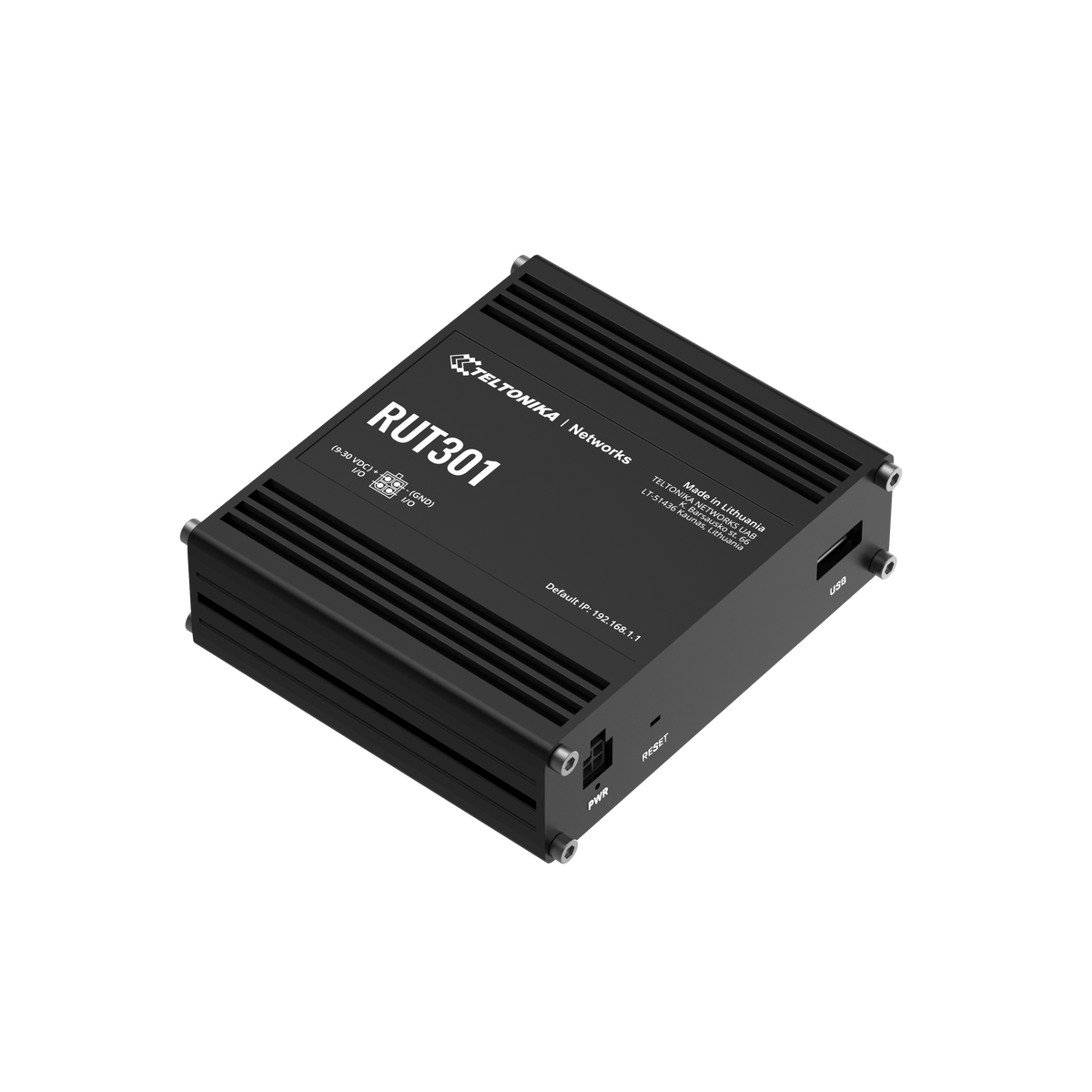 Teltonika | Ethernet Router | RUT301 | No Wi-Fi | 10/100 Mbit/s | Ethernet LAN (RJ-45) ports 5 | Mesh Support No | MU-MiMO No | No mobile broadband