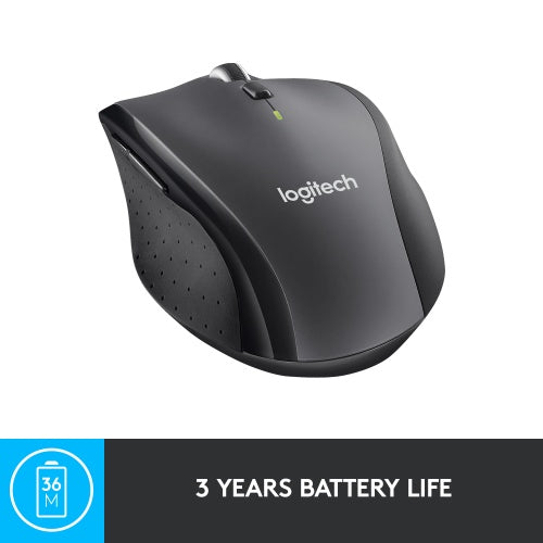 Logitech Marathon M705 Belaidė pelė, RF Wireless, 1000 DPI, Charcoal
