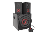 GENESIS Helium 610BT Computer Speakers, Wired, Bluetooth, Black | Genesis | Helium 610BT | Bluetooth | Red/Black