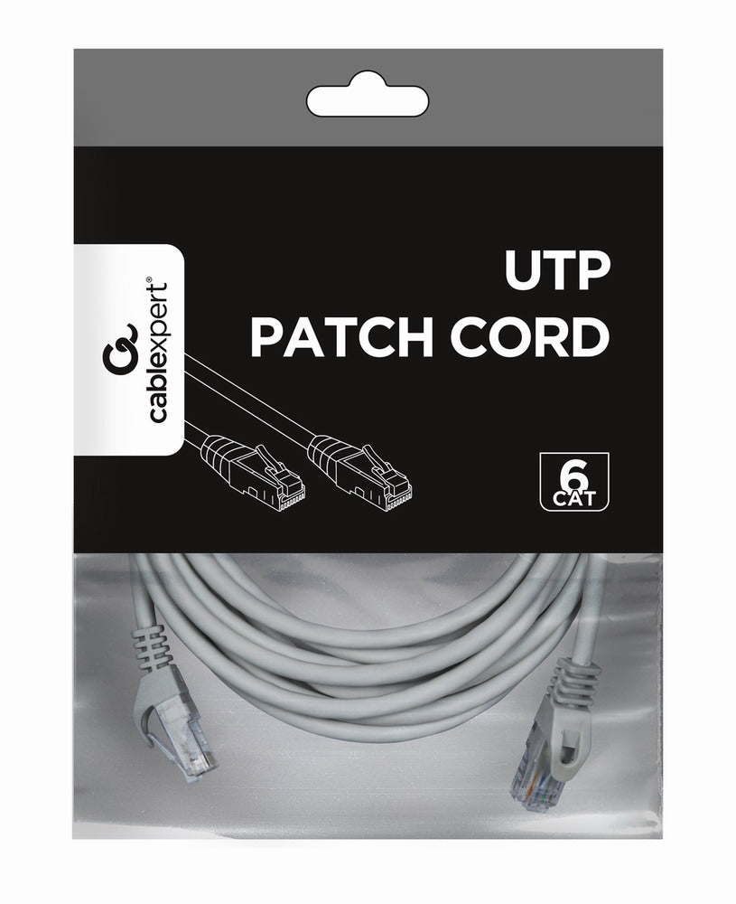Cablexpert UTP Cat6 Patch cord, grey, 5 m
