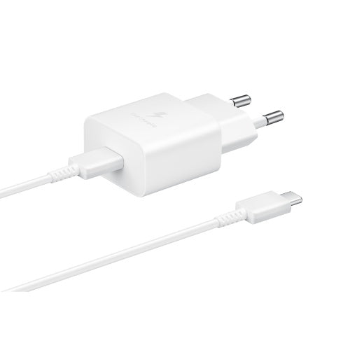 Samsung EP-T1510 15W AC Maitinimo adapteris USB-C + Kabelis USB-C, Balta