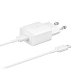 Samsung EP-T1510 15W AC Maitinimo adapteris USB-C + Kabelis USB-C, Balta