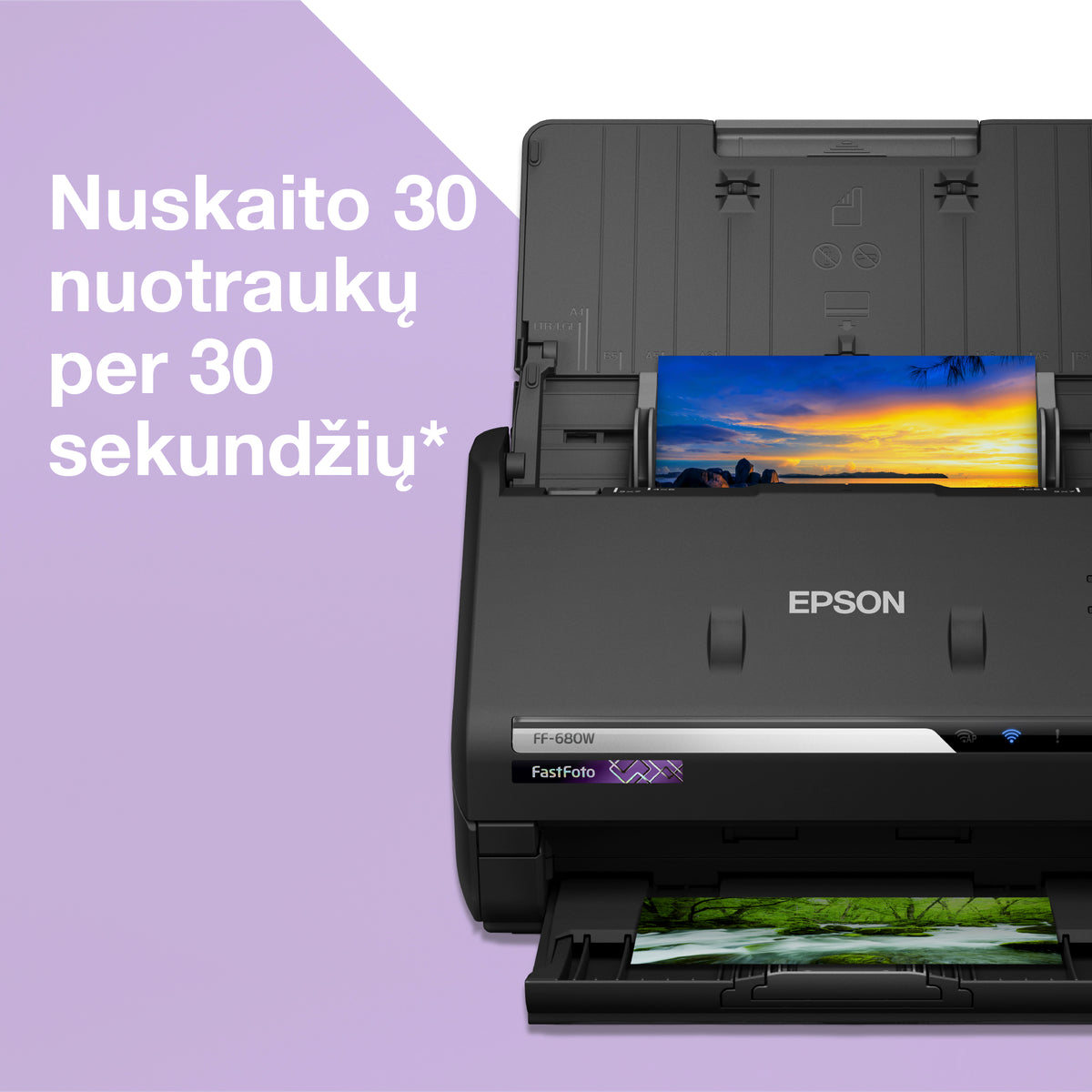 Epson | Document scanner | FastFoto FF-680W | Wireless