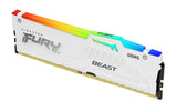 Kingston KF560C30BWEA-16 16GB 6000MT/s DDR5 CL30 DIMM FURY Beast White RGB EXPO | Kingston