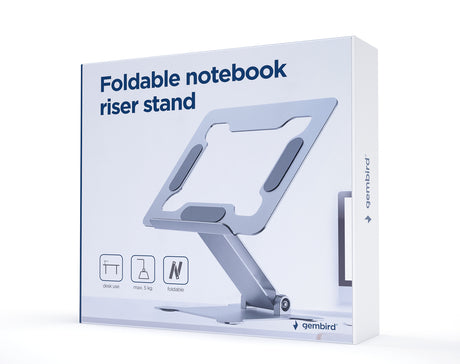 Gembird Foldable notebook riser stand | NBS-D1-03 | Silver
