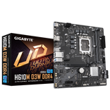 Gigabyte H610M D3W DDR4 | Processor family Intel | Processor socket LGA1700 | DDR4 | Supported hard disk drive interfaces M.2, SATA | Number of SATA connectors 4