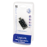 Logilink | USB Audio adapter, 7.1 sound effect